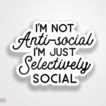 استیکر/ برچسب آنتی اجتماعی