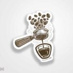 استیکر/ برچسب قهوه 1