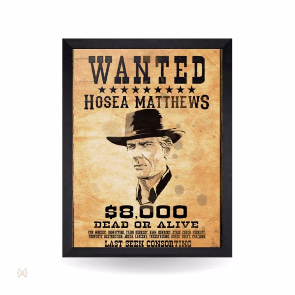 تابلو و پوستر 2 - Wanted red dead - تصویر 1