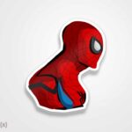 استیکر/ برچسب اسپایدرمن 16