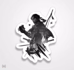 استیکر/ برچسب 3 Ghost of Tsushima