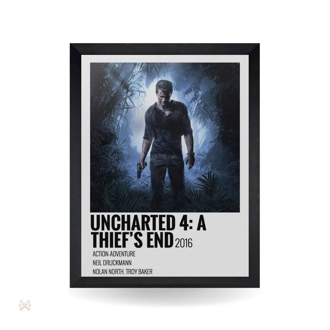 Minimal Nerdvana (10) تابلو و پوستر Uncharted 4 - مدل Infographic اینفوگرافیک - تصویر 1