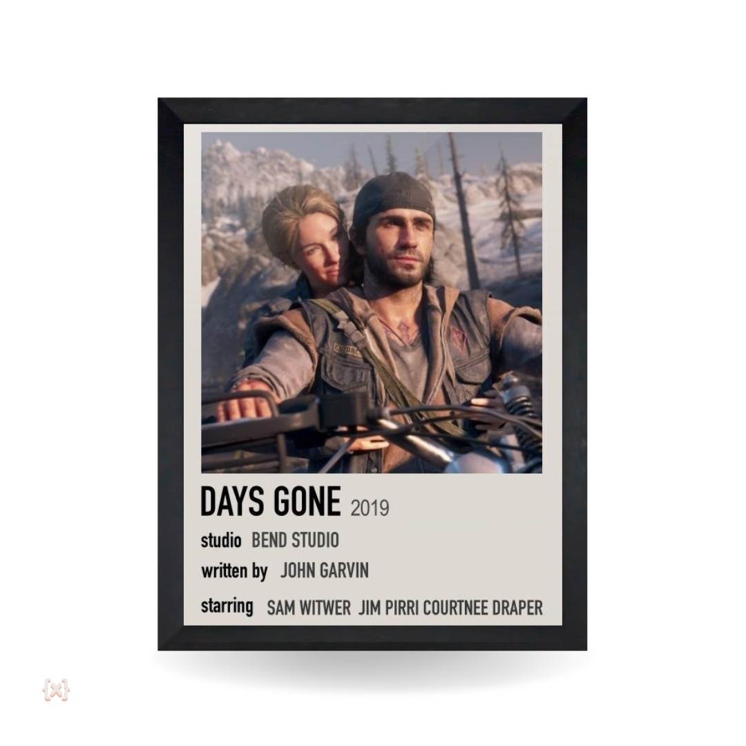 Minimal Nerdvana (101) تابلو و پوستر Days Gone - مدل Infographic - تصویر 1