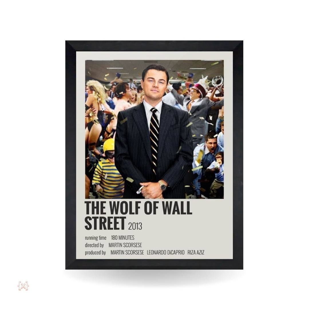 Minimal Nerdvana (102) تابلو و پوستر The Wolf Of Wallstreet - مدل Infographic - تصویر 1