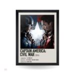 تابلو و پوستر Captain America: Civil War - مدل Infographic