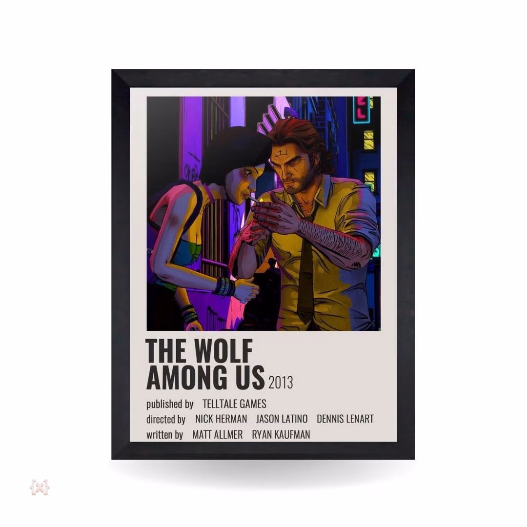 minimal nerdvana (118) تابلو و پوستر The Wolf Among Us - مدل Infographic - تصویر 1