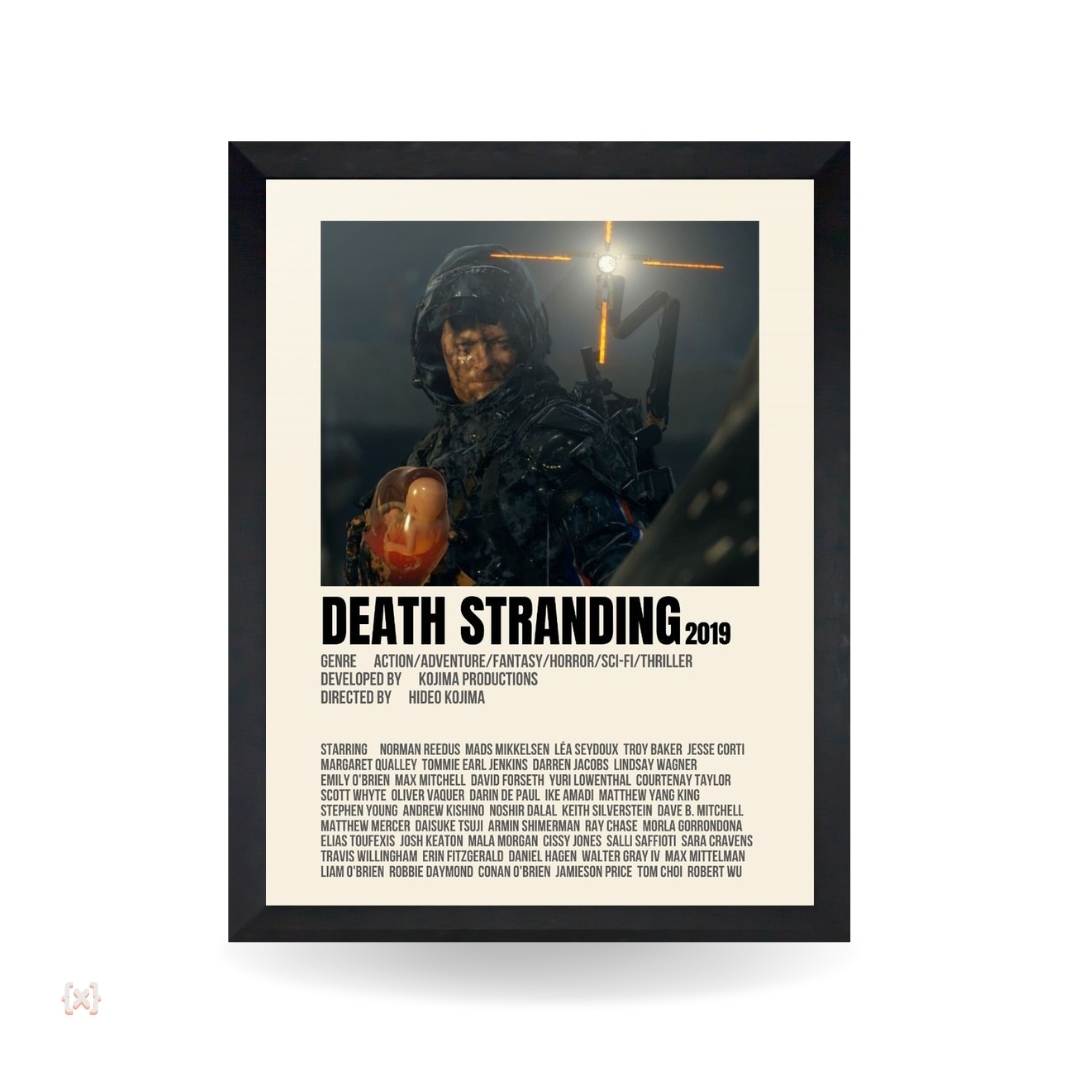Minimal Nerdvana (21) تابلو و پوستر Death Stranding - مدل Infographic اینفوگرافیک - تصویر 1