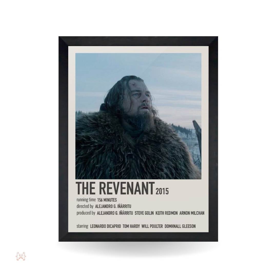 Minimal Nerdvana (22) تابلو و پوستر The Revenant - مدل Infographic - تصویر 1
