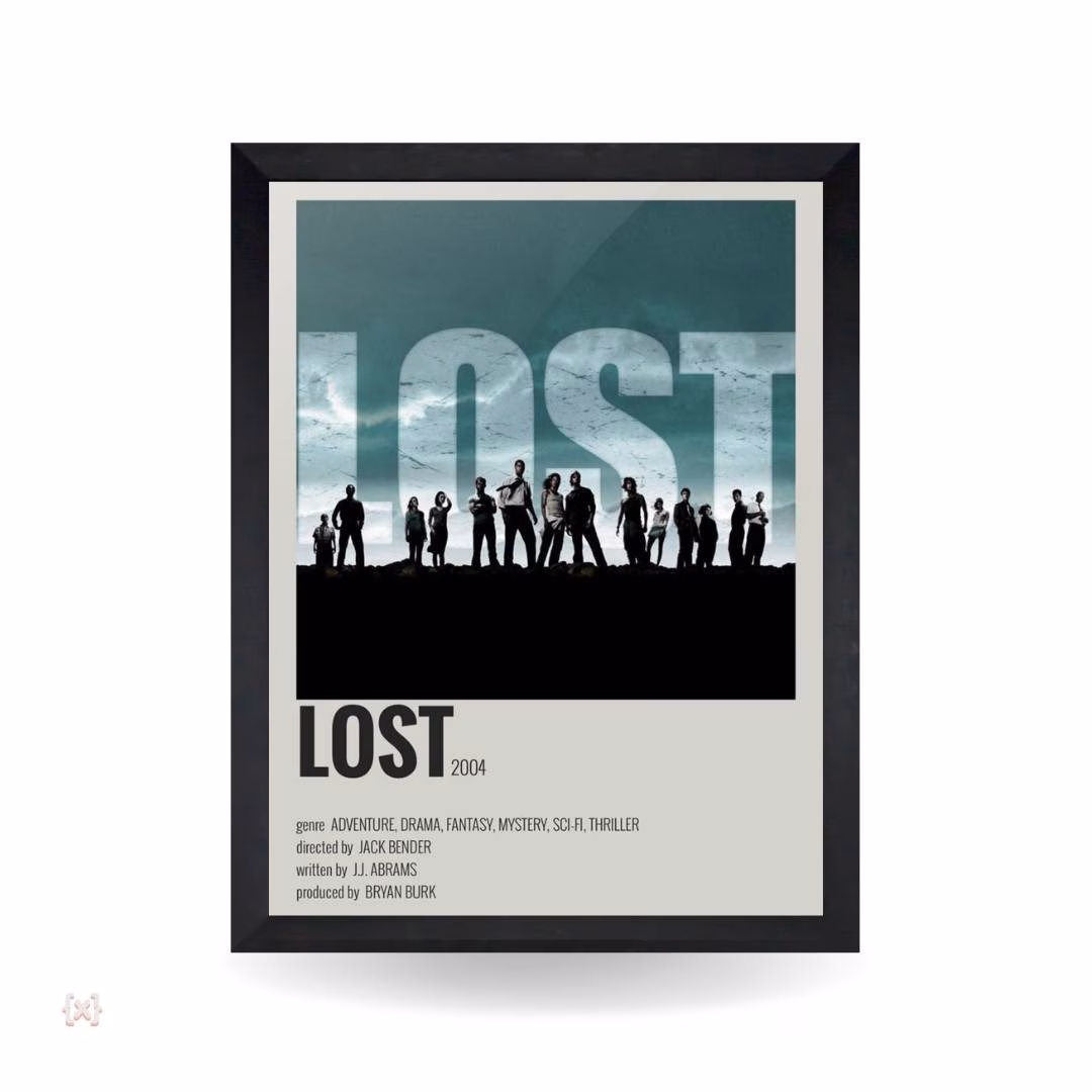 minimal nerdvana (35) تابلو و پوستر LOST - مدل Infographic - تصویر 1