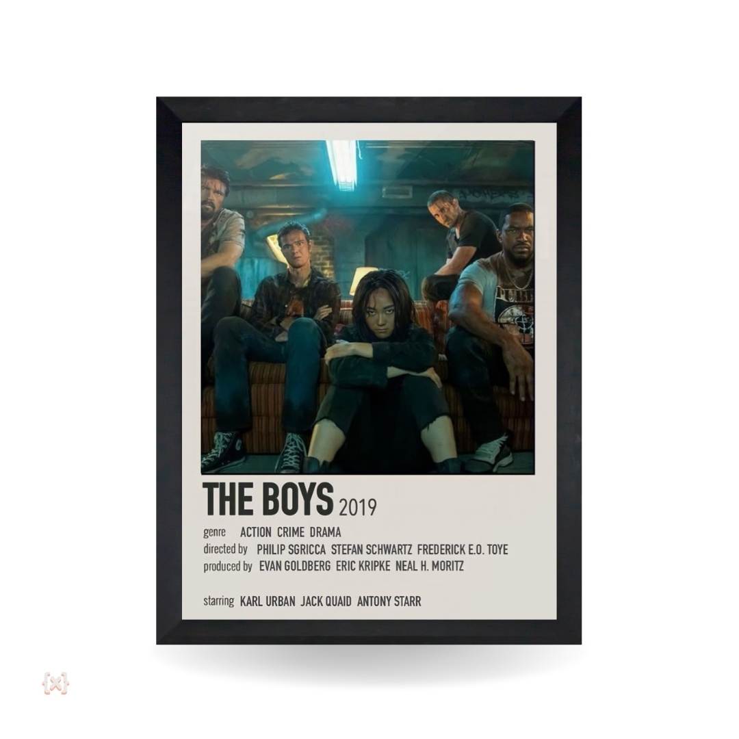 Minimal Nerdvana (49) تابلو و پوستر The Boys - مدل Infographic - تصویر 1