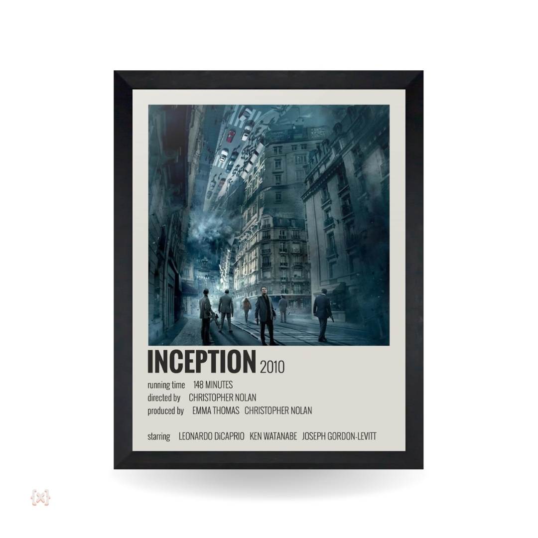 Minimal Nerdvana (63) تابلو و پوستر Inception - مدل Infographic - تصویر 1