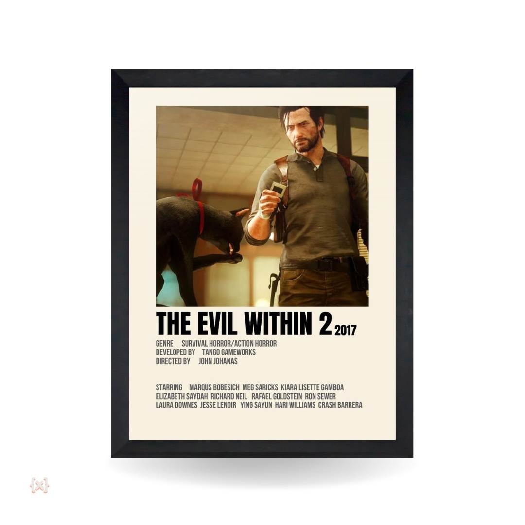 Minimal Nerdvana (73) تابلو و پوستر The Evil Within 2 - مدل Infographic - تصویر 1