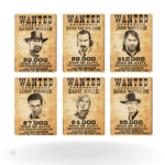 باندل تابلو و پوستر 7 عددی Red dead: Wanted - تصویر 2