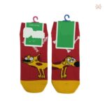 جوراب ساق کوتاه طرح گربه سگ