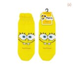 جوراب ساق کوتاه طرح باب اسفنجی