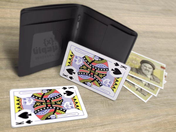 استیکر کارت بانکی - طرح شاه پیک - King of spades - تصویر 3