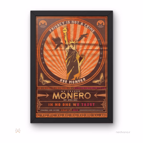 nerdvana crypto xmr (4) تابلو و پوستر ارز دیجیتال