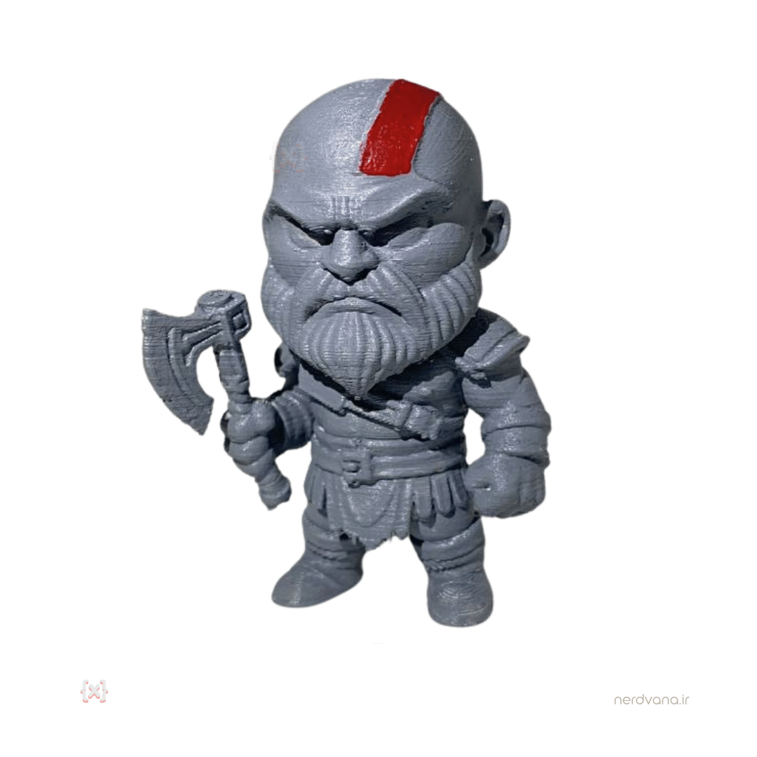 3dprint-gow (1) اکشن فیگور چیبی گاد آف وار (خدای جنگ) - God of war - 🔮 چاپ 3d. - تصویر 1