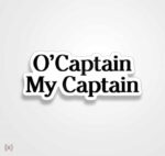 استیکر/ برچسب O captain