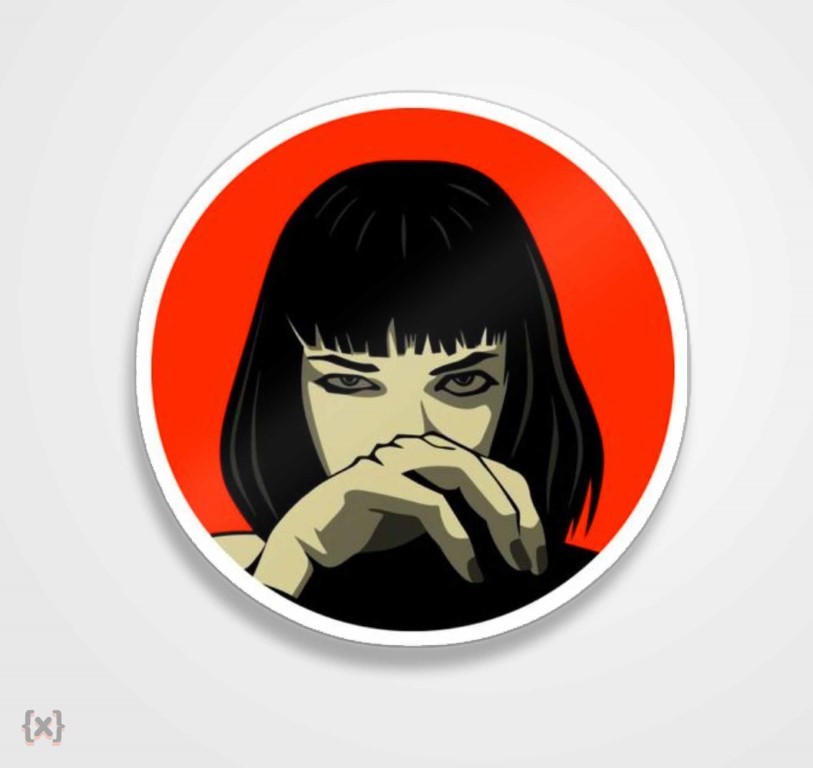 استیکر و برچسب (49) استیکر/ برچسب Pulp Fiction - تصویر 1