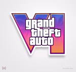 استیکر/ برچسب GTA VI - جی تی ای 6 - Sticker